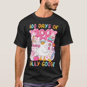 Preppy 100 Days Of Being A Silly Goose 100Th Day S T-Shirt