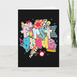 Preppy 1st Grade Dream Team Ck To School Teachers Card