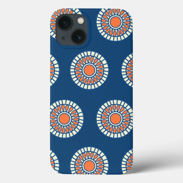 Preppy arabesque polka dot dots tribal pattern Case-Mate iPhone case (Back)