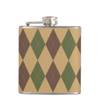 Preppy Argyle Khaki Army Green Brown Personalized