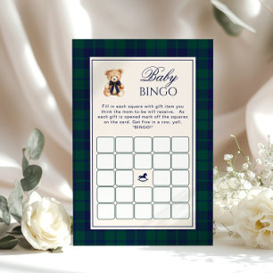Preppy Baby v Bingo Teddy Bear Navy Plaid game