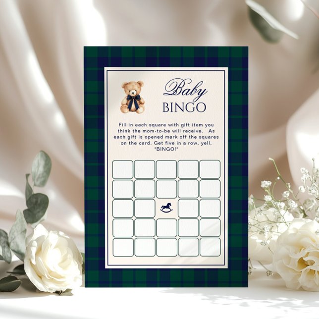 Preppy Baby v Bingo Teddy Bear Navy Plaid game (Creator Uploaded)