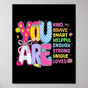 Preppy Back To School First Day Of School You Are Poster