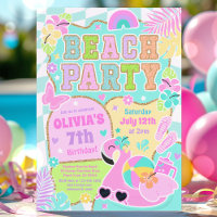 Preppy Beach Birthday Party On The Beach Summer