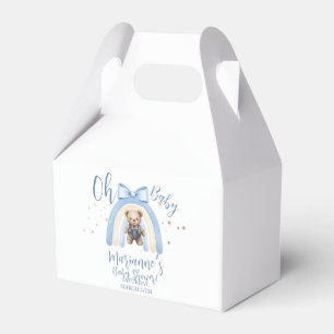 Preppy Bear Overalls Boy Casual Baby Shower Favor Box