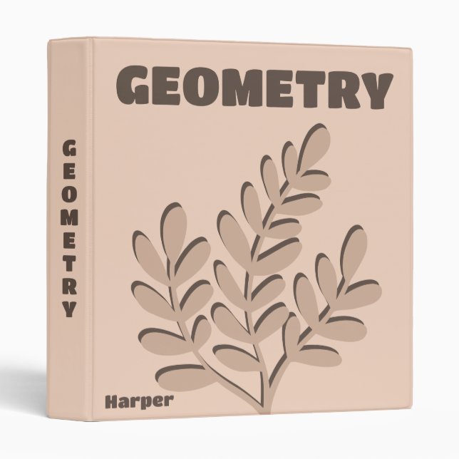 Preppy Binder, Preppy School Supplies Binder (Front/Spine)