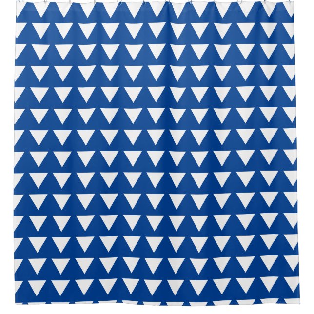  Preppy Blue and White Geometric Pattern (Front)