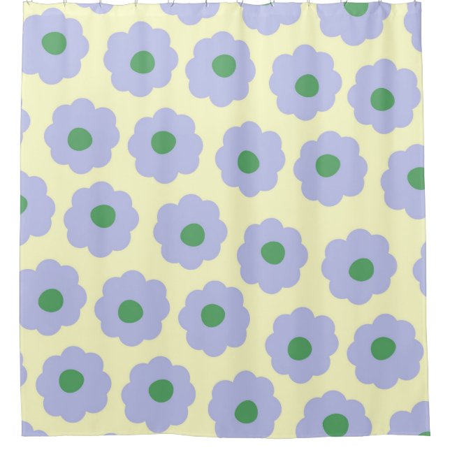 Preppy Blue Green Cute Hippie Flower Pattern (Front)