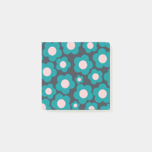 Preppy Blue Rose Hippie Motif de fleurs Post-it Pa