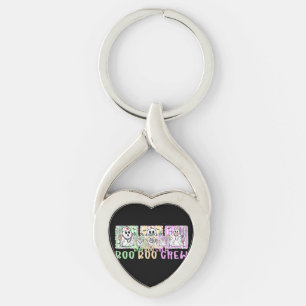 Preppy Boo Crew Nurse Halloween Costume Women Men Keychain