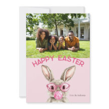 Preppy Bubblegum Bunny Custom Family Photo Easter