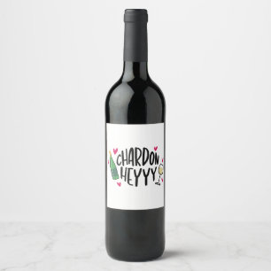 Preppy Chardonnay Wine Funny Wine Label