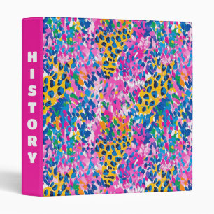 Preppy Cheetah Classeur d'impression