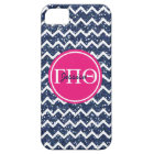 Preppy Chevron in Navy Glitter