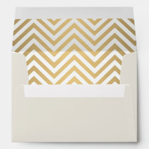 Preppy Chevron Stripe Modern Nautical Anchor Envelopes