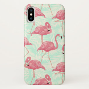 Preppy Chic Elegant Pink Flamingo Pattern Case-Mate iPhone Case