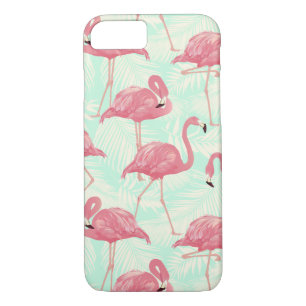 Preppy Chic Elegant Pink Flamingo Pattern Case-Mate iPhone Case