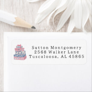 Preppy Chinoiserie Grandmilennial Gift Address