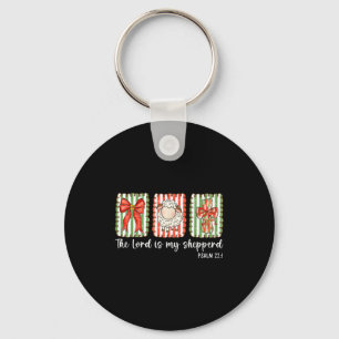 Preppy Christian Bible Verse The Lord Is My Shephe Keychain