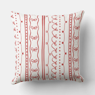Preppy Christmas Throw Pillow
