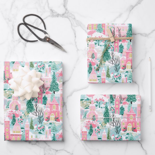 Preppy Christmas Wrapping Paper (Front)