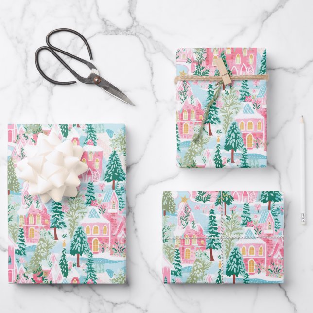 Preppy Christmas Wrapping Paper (Front)