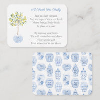 Preppy Citrus Lemon Tree Bring A Book Baby Shower