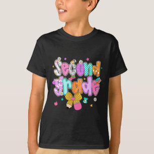 Preppy Ck To School 2nd Grade Coquette Bow Girls K T-Shirt
