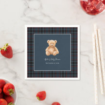 Preppy Classic Teddy Bear Baby Shower 