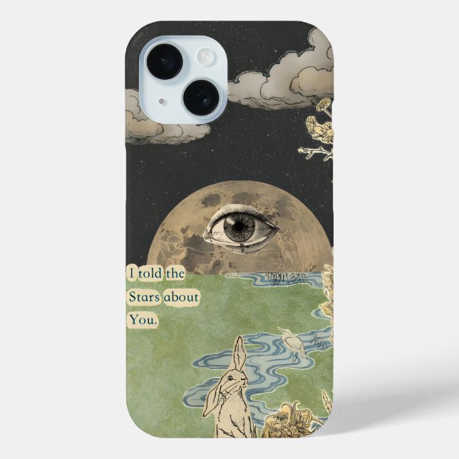 Preppy Collage, Trendy Summer Collage Phone case (Back)