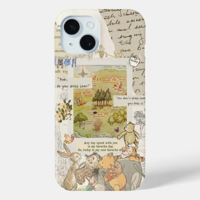 Preppy Collage, Trendy Summer Collage Phone case (Back)