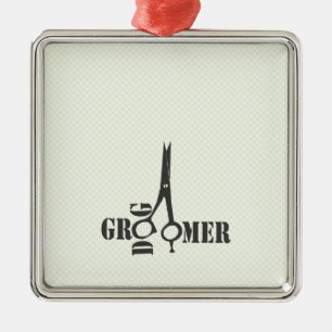 Preppy Cool  Pet Stylist Groomer Appreciation Metal Ornament