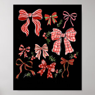 Preppy Coquette Bow Deck The Halls With Bows And H Poster