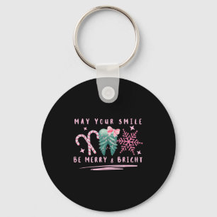 Preppy Coquette Teeth May Your Smile Be Merry And Keychain