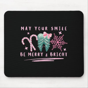 Preppy Coquette Teeth May Your Smile Be Merry And  Mouse Pad