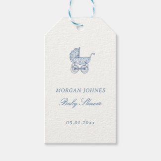 Preppy Couquette Coastal Baby Shower Welcome Gift Tags