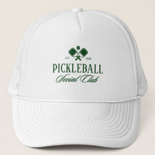 Preppy Custom Year Social Club Pickleball Trucker Hat