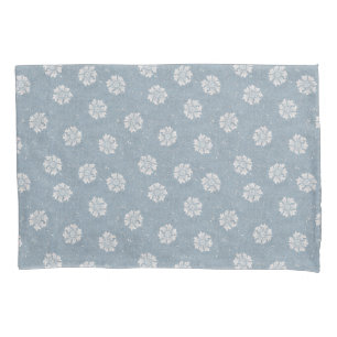 Preppy dusty blue William Morris floral Marigold Pillowcase
