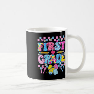 Preppy First Grade Back To School 1st Grade Teache Coffee Mug