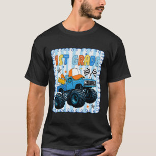 Preppy First Grade Back To School Funny Truck For T-Shirt