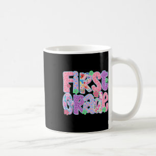 Preppy First Grade Back To School Teachers Girls Coffee Mug