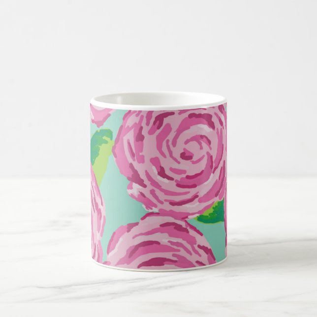 Preppy Floral Print Mug (Center)