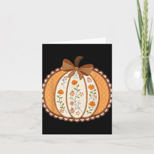 Preppy Floral Pumpkin Lace Trendy Shirt Coquette R Card