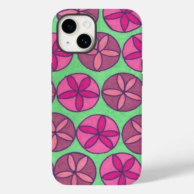 Preppy Flowers Case-Mate iPhone Case (Back)