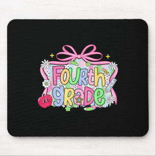 Preppy Fourth Grade Back To School 4th Grade Girl  Mouse Pad