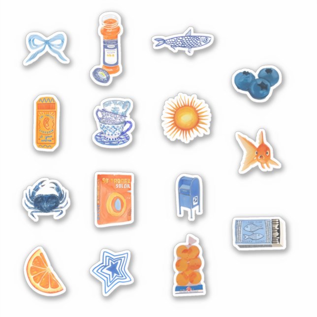 Preppy Girl Starter Pack Stickers (Front)