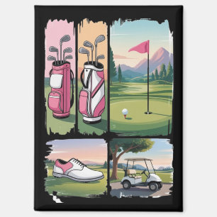 Preppy Golf Funny Golfing Lover Season Tournament Magnet