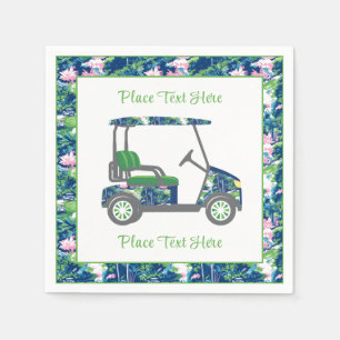 Preppy Golf Print Golf Cart Napkin