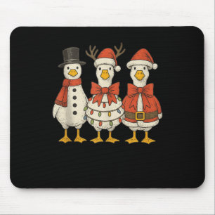 Preppy Goose Christmas Crew 2025 Funny Santa Funny Mouse Pad