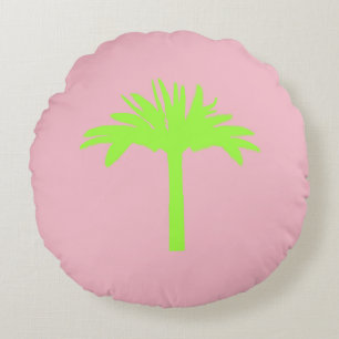 Preppy Green Palm Tree Pillow